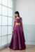 Horizons Lehenga Set in Mulberry