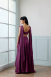 Horizons Lehenga Set in Mulberry