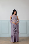 Lilac Mist Drawstring Bag