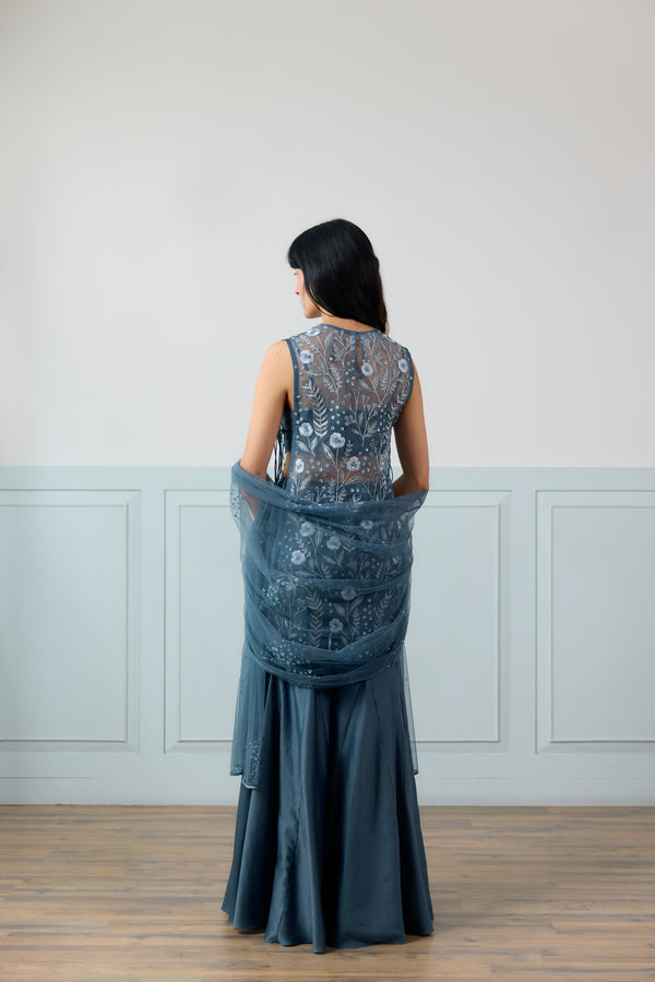 Forager Sharara Set in Teal