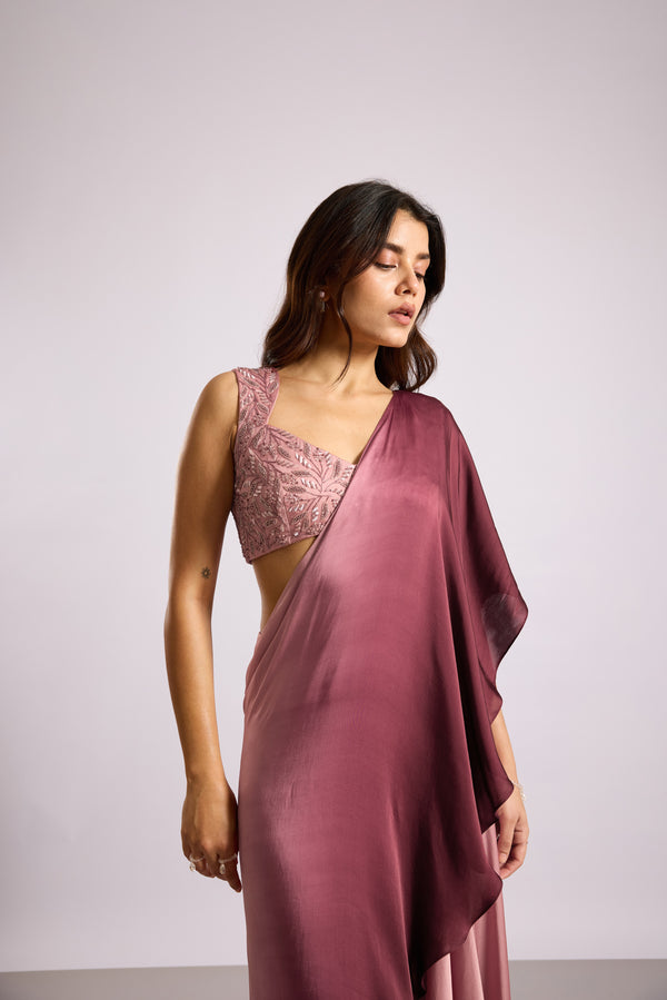 Unfurl Ombre Draped Saree