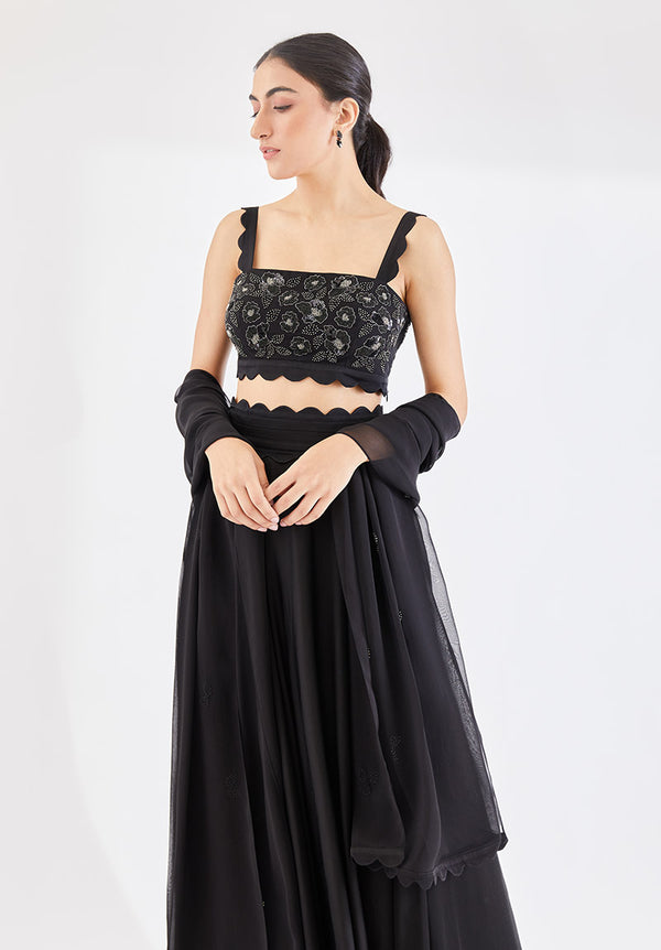 Midnight Cloudland Lehenga Set