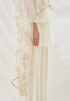 Ivory Layered Cape Set