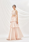 Blush Layered Lehenga Set
