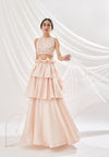 Blush Layered Lehenga Set