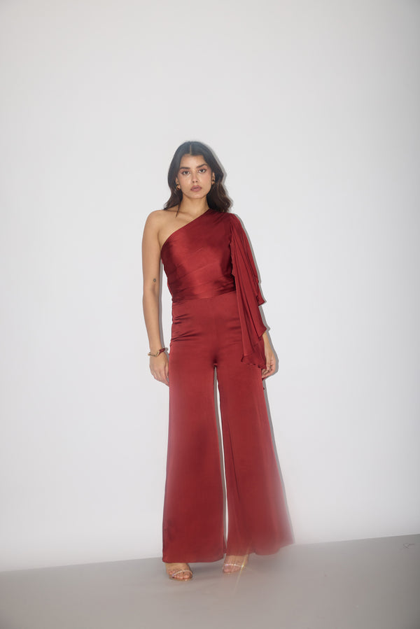 Billow Draped Jumpsuit