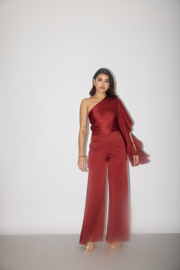 Billow Draped Jumpsuit
