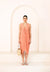 Peach Sunset Gathered Dress