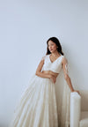 Ivory 'Head in the Clouds' Lehenga Set