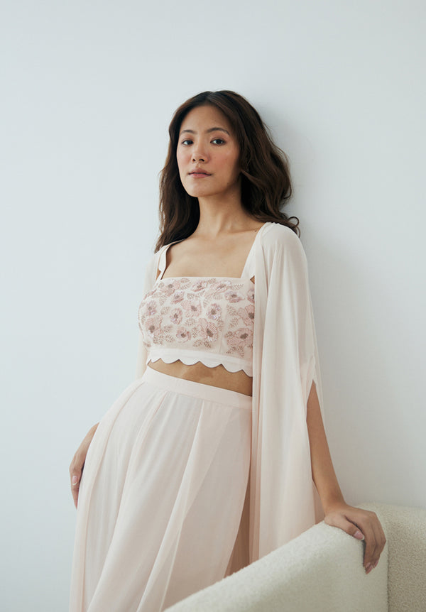 Pale Blush Cloudland Cape Set