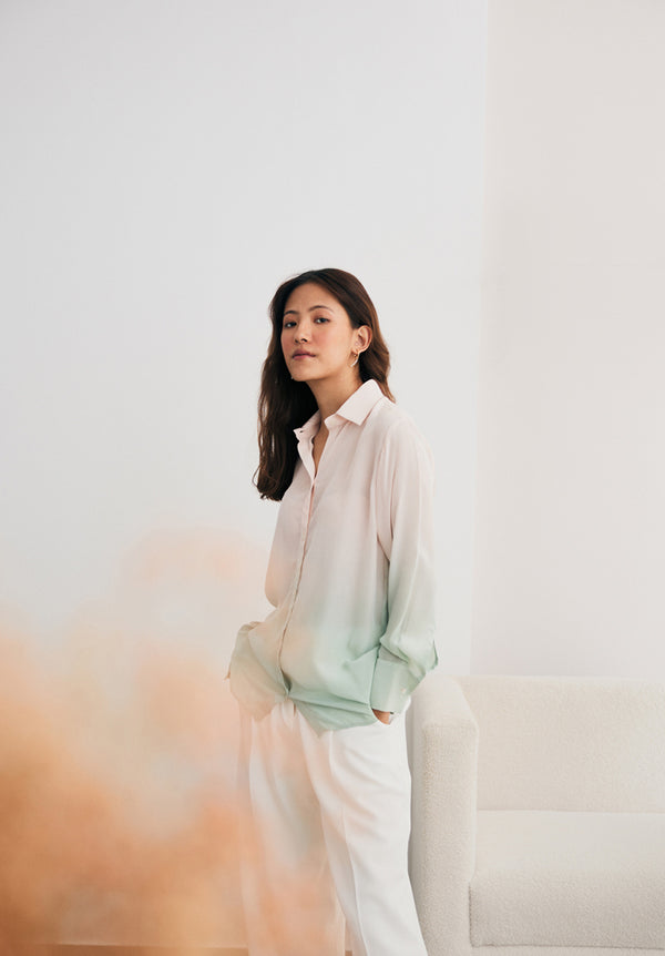 Blush and Mint Ombre Shirt