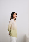 Ivory and Green Ombre Shirt