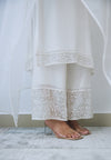 Cloud White Embroidered Kurta Set