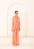 Peach Sunset Asymmetrical Tunic Set